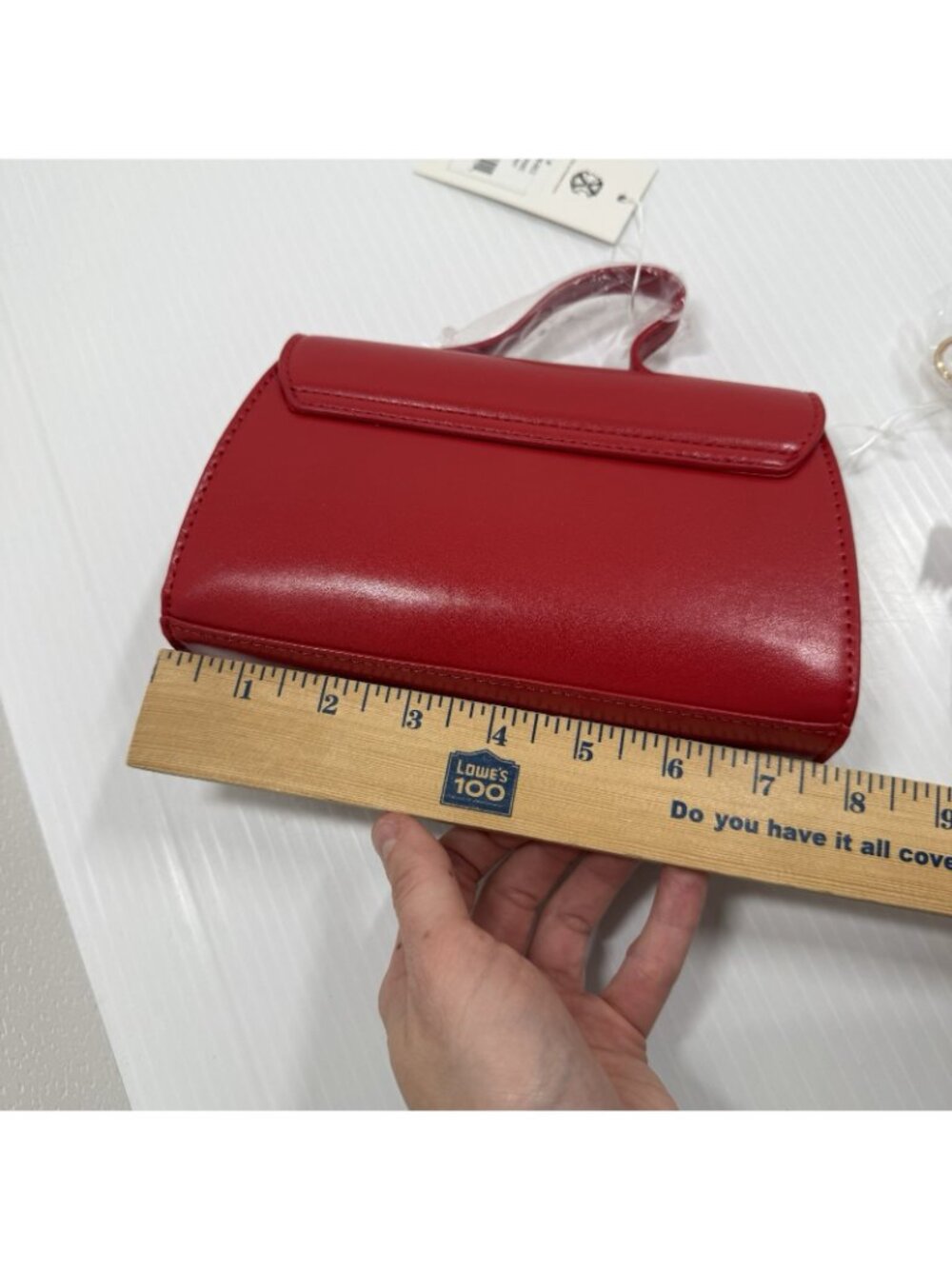 CXL Christian Lacroix Laine Patent Crossbody Bag Red NWT Gold Coquette Mini Flap - Picture 10 of 10